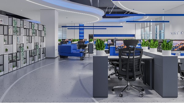 目前比較流行的辦公室裝修設(shè)計風(fēng)格有哪些?（現(xiàn)代簡約風(fēng)）