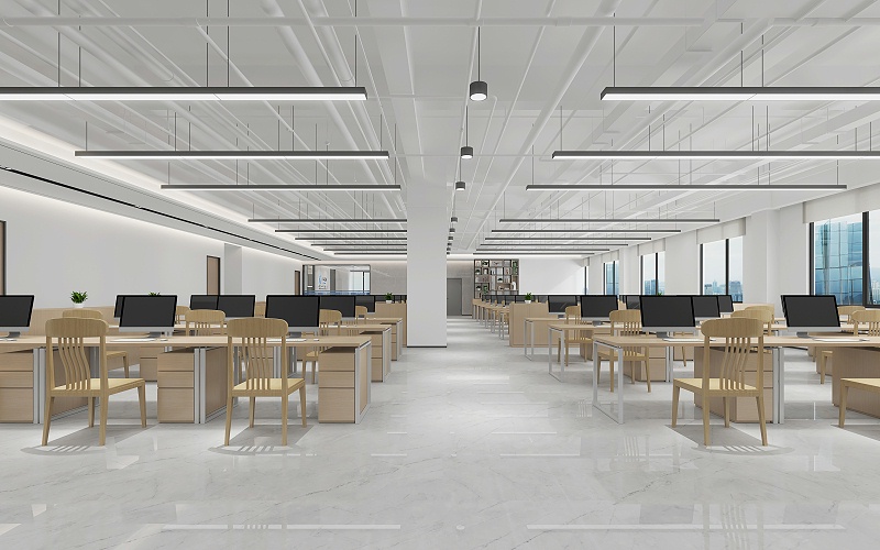 辦公區(qū)裝修設(shè)計效果圖-深圳文豐裝飾