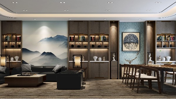 目前比較流行的辦公室裝修設(shè)計風(fēng)格有哪些?（中式風(fēng)）